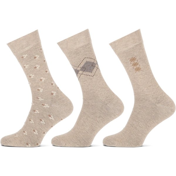 Chaussettes pour homme au design classique – Beige
