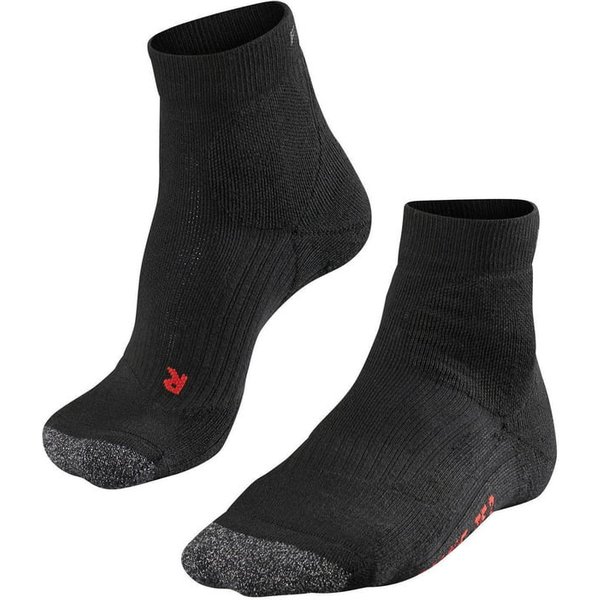 Chaussettes de tennis courtes pour homme TE2 – Noires – Pointures 46 à 48
