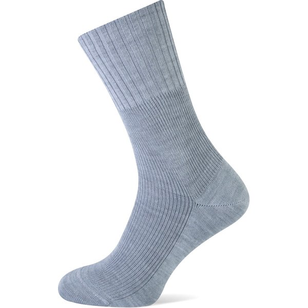 Chaussettes en laine pour homme sans élastique – Gris chiné – 39-41