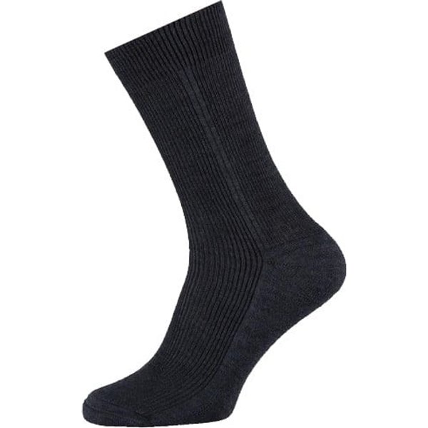 Chaussettes homme en laine à semelle éponge – Gris chiné foncé – Pointures 48-50