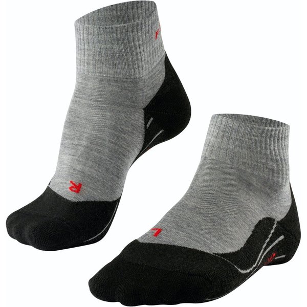 Chaussettes de randonnée courtes TK5 pour femmes – Gris clair – 39-40