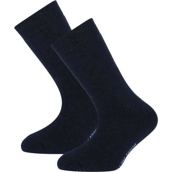 Chaussettes enfant en tissu éponge - Bleu marine - 35-38