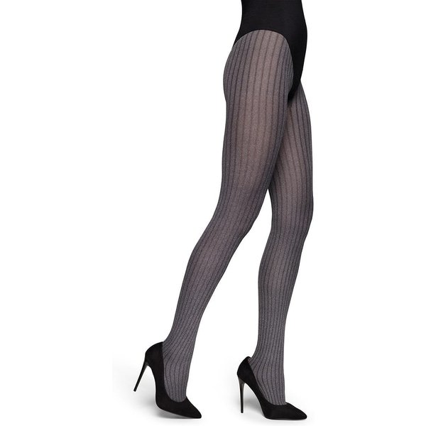 Collants côtelés 60 deniers MM – Beige chiné – L-XL