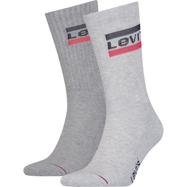 Chaussettes de sport pour homme avec logo – Gris chiné – Tailles 35 à 38