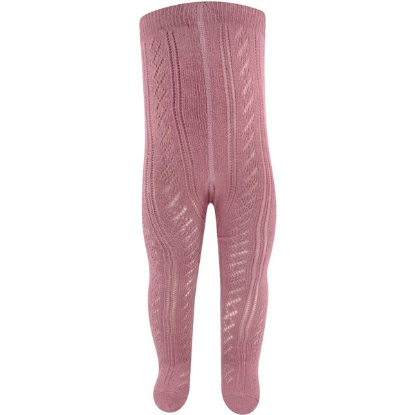 Collants en coton pour enfants Ajour – Rose poudré – 110-116
