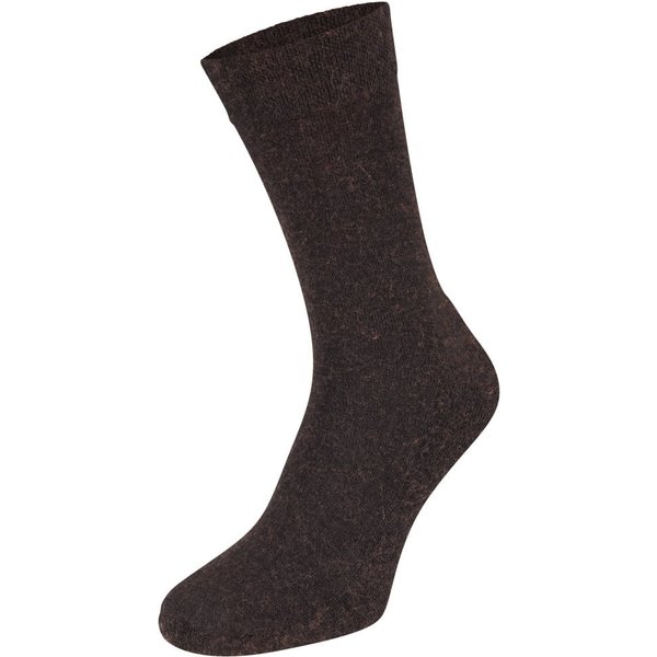 Chaussettes en bambou avec semelle en laine et éponge – Marron – 46-47