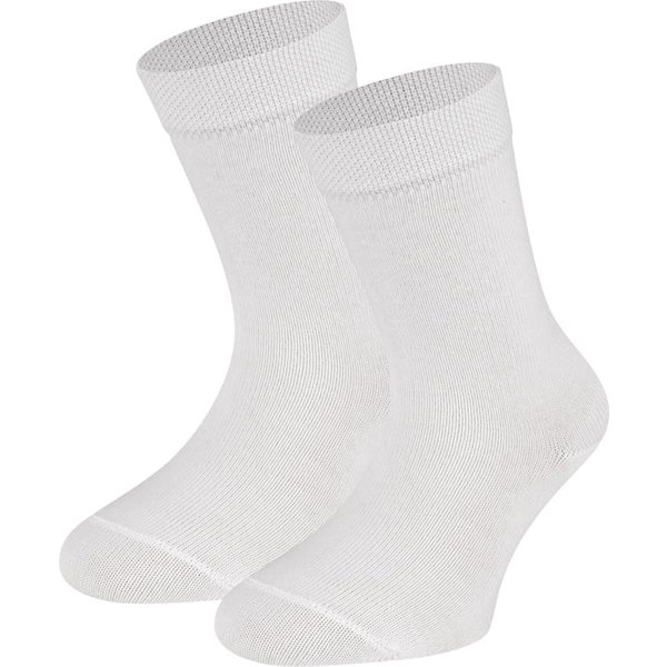 Chaussettes enfant en coton – Blanches – Tailles 35-38