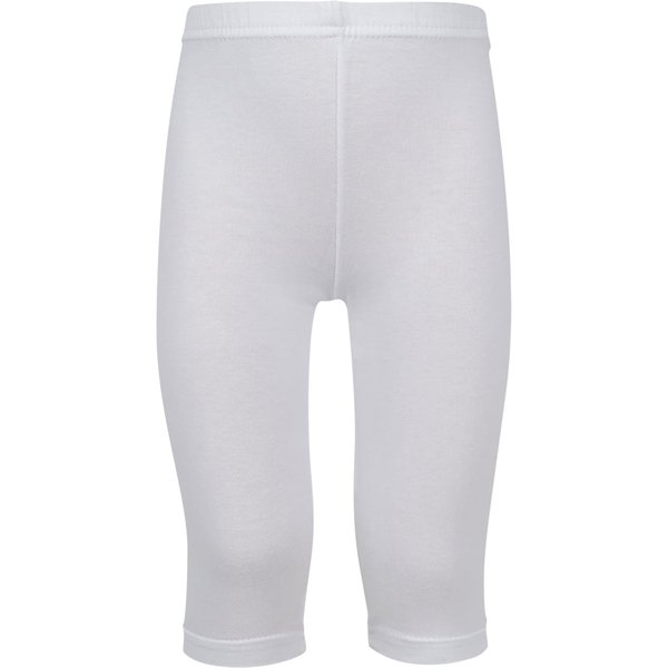 Leggings Capri pour enfants en coton – Blanc – 92-98