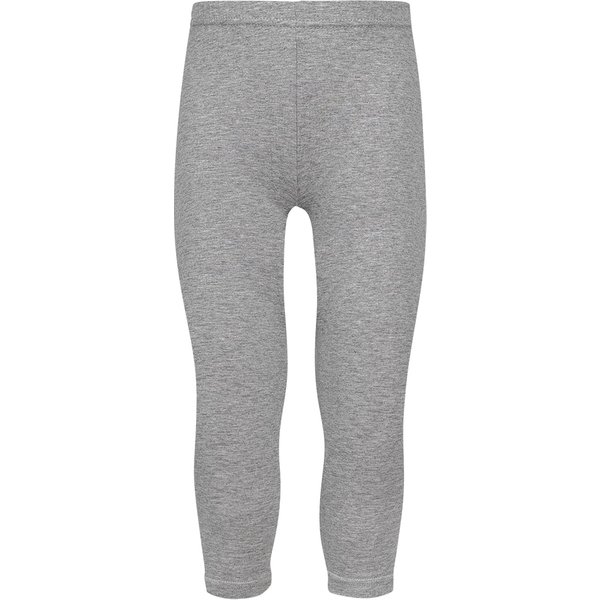 Leggings longs pour enfants en coton – Gris clair chiné – Tailles 104-110