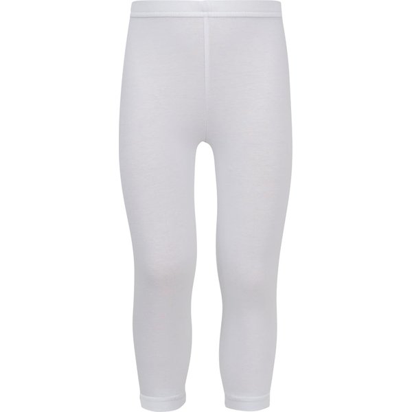 Leggings longs pour enfants en coton – Blanc – 92-98
