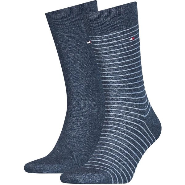 Chaussettes homme à rayures et unies - Jeans - 39-42