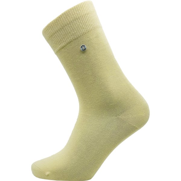 Chaussettes unisexes en coton jaune clair – Jaune clair – 36-40