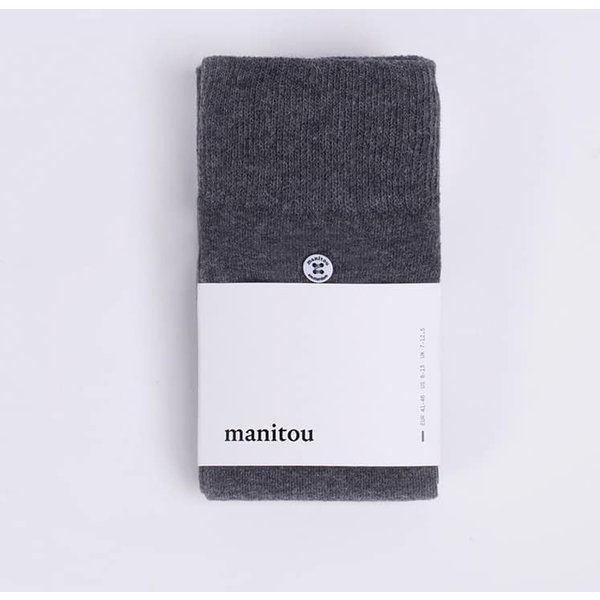 Chaussettes unisexes en coton gris foncé – Gris – 36-40
