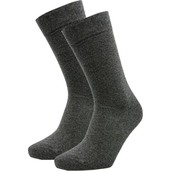 Unisex basic katoenen sokken - Antracite - 43-46