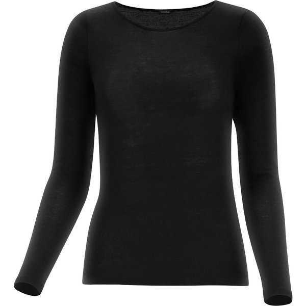 T-shirt manches longues Perfect Line Cashmere - Taille S - Noir