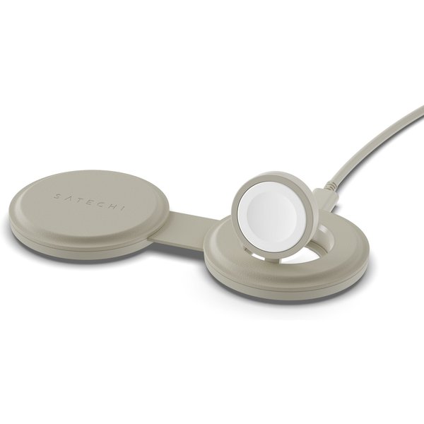 Satechi Onthego Wireless Charger Mit QI2, Sand, 2 In 1, 15W-image
