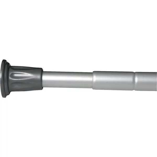 Telescopic Shower Curtain Rod 1100-2600Mm Silver Croydex