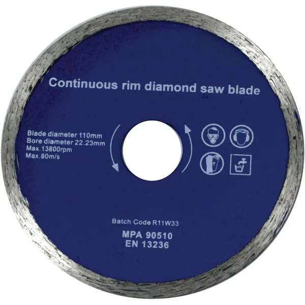 Tile Rite 110Mm Diamond Blade For Trp438 Cutter