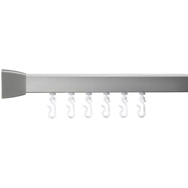 Straight Shower Curtain Rail 1830Mm Silver Croydex