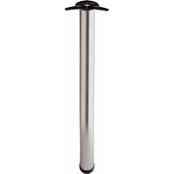 Rothley Worktop Support Leg Brushed Nickel 870Mm