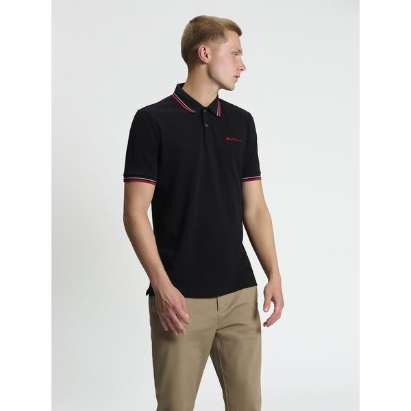 Signature Pique Polo Black
