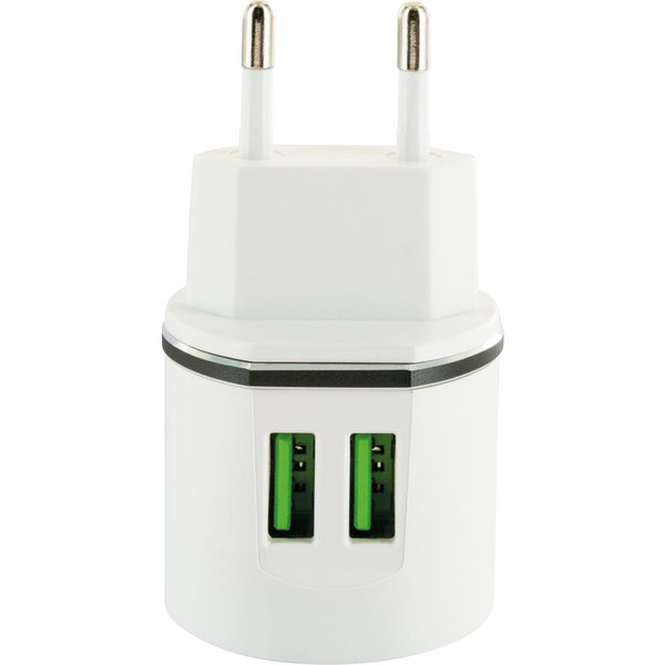 Schwaiger Power4You Standard - Netzteil - 2.4 A - 2 Ausgabeanschlussstellen (USB)