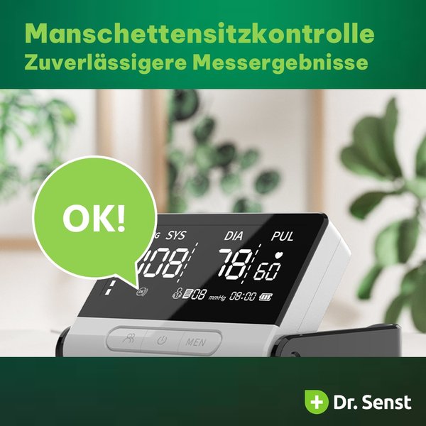 Dr. Senst Blutdruck-Messgerät Oberarm BPM30D