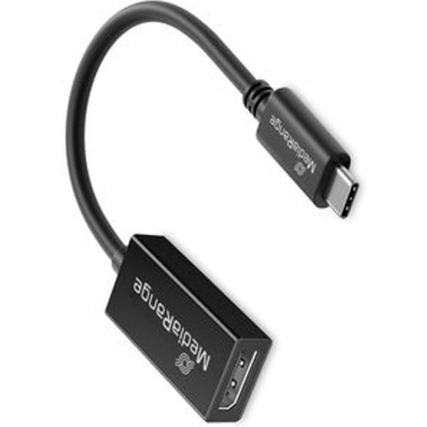 MEDIARANGE Usb-C zu DP Audio/Video Konverter sw - Kabel - Audio/Multimedia
