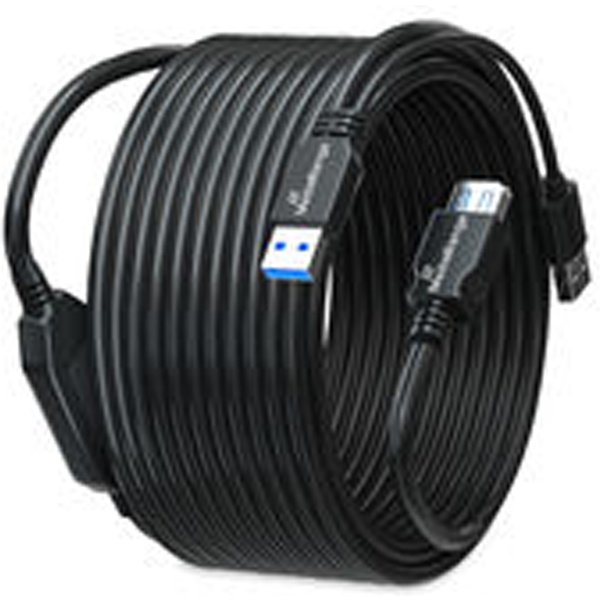 MediaRange Aktives USB-Verlängerungskabel, USB 3.0, 10m, sw