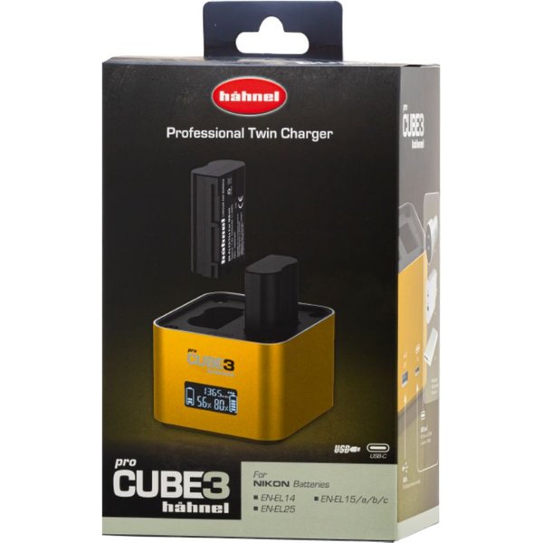Hähnel Doppelladegerät Pro Cube 3 - Nikon mit LCD-Display retail - Ladegerät - Lithium-Ionen (Li-Ion)