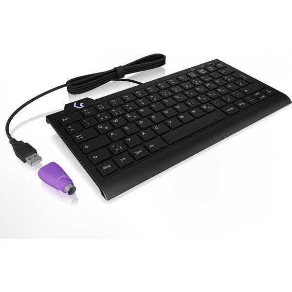 KeySonic Mini-TAS mit Nummernblock BK KSK-5010ELC UK - Tastatur