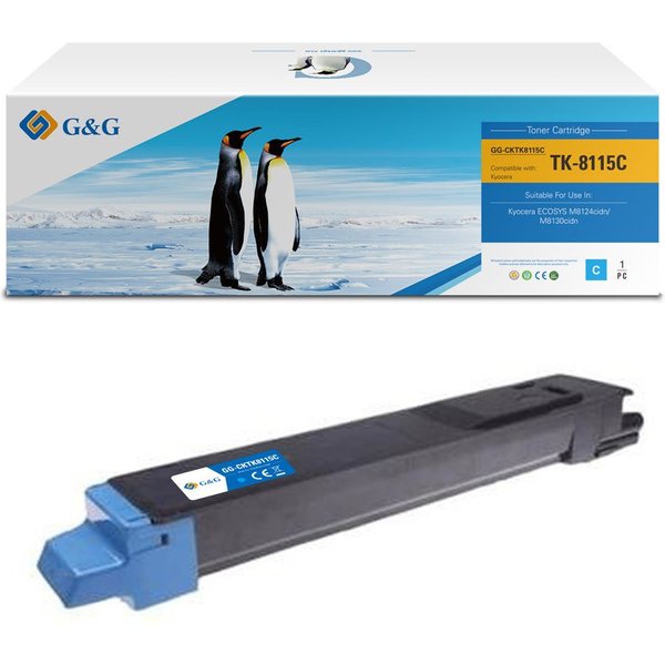 G&G | Ninestar Toner kompatibel mit Kyocera TK-8115C/1T02P3CNL0 - Kompatibel - Tonereinheit