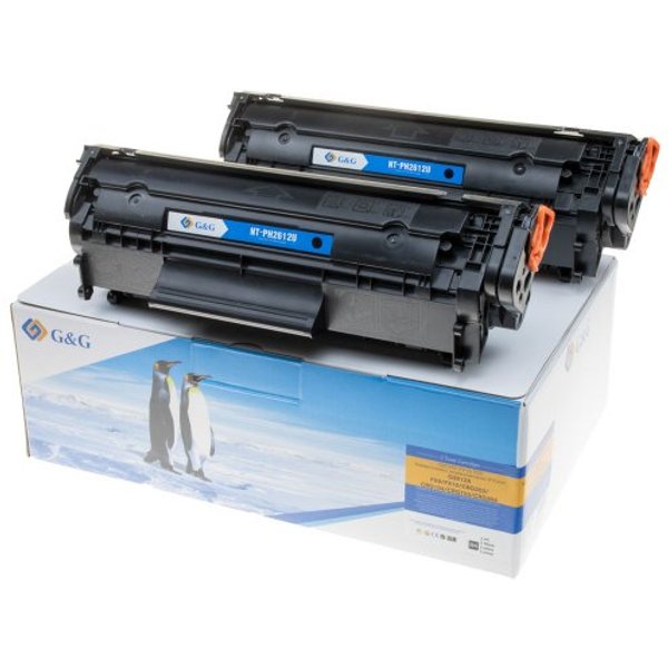 G&G Toner 2er Set kompatibel HP Q2612AD/ Canon FX-10/703