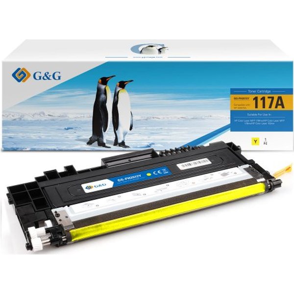 G&G | Ninestar Toner kompatibel mit HP 117A/W2072A Y Yellow Gelb - Kompatibel - Tonereinheit