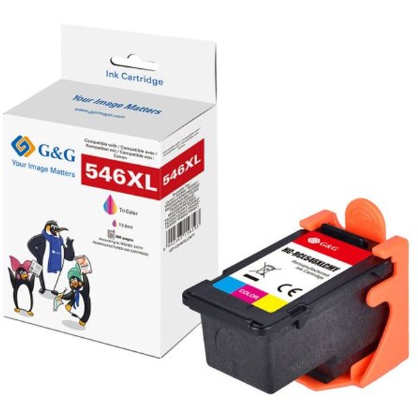 G&G | Ninestar XL-Patrone kompatibel mit Canon CL-546XL 8288B01 - Kompatibel