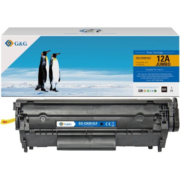 G&G XL-Toner kompatibel mit HP 12A/ Q2612A/ Canon 703