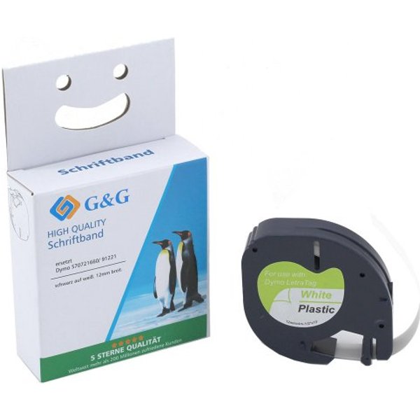G&G Schriftband kompatibel mit DYMO S0721660/ 91221