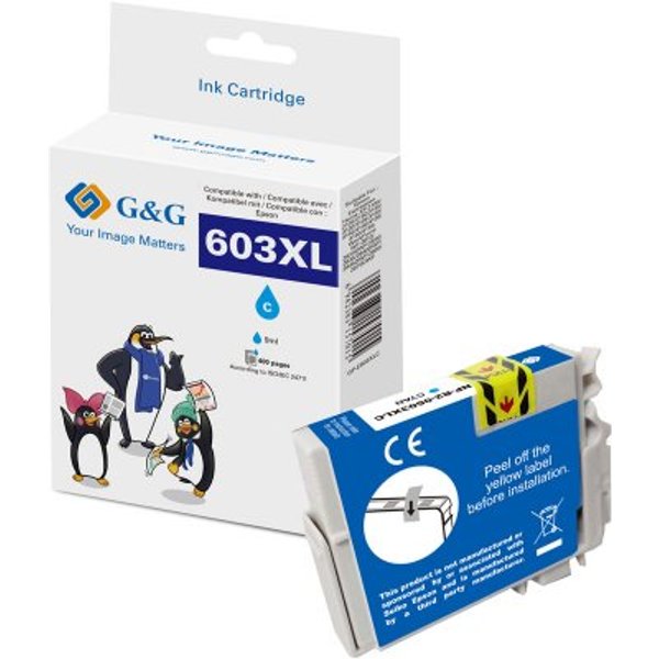 G&G | Ninestar XL-Druckerpatrone kompatibel mit Epson 603XL Cyan - Kompatibel