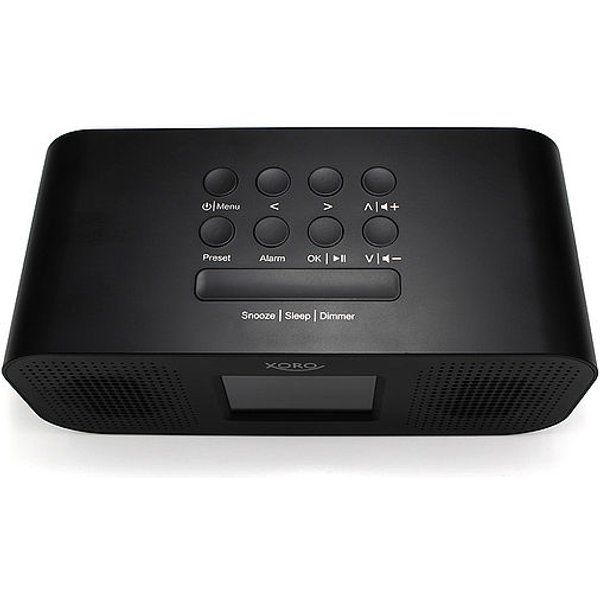 XORO Wecker mit Radio Bluetooth Farb-Display Stereo Lautsp.