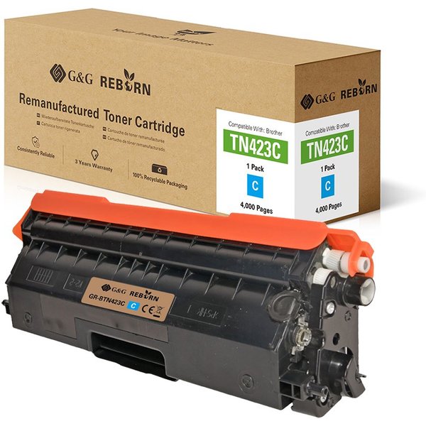G&G | Ninestar Reborn-Toner kompatibel mit Brother TN-423C - Kompatibel - Tonereinheit