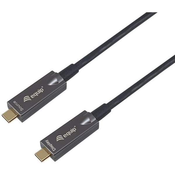 Equip Kabel USB-C3.2->C AOC 8K PD60W St/St 10.00m schwarz