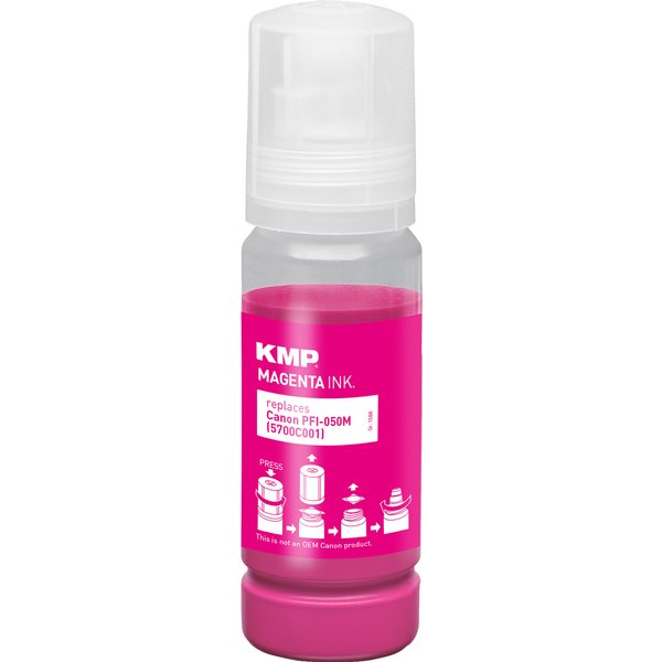 KMP Patrone Canon PFI050M 5700C001 magenta kompatibel - Kompatibel - Tintenpatrone
