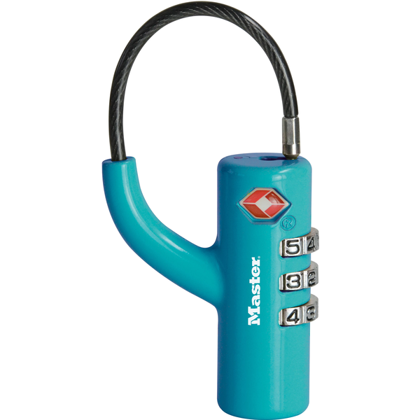 MasterLock TSA Zahlenschloss Blau 8.1 x 1.8 1.8 cm