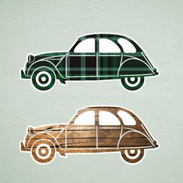 Deko Wandaufkleber Autos Ente 1
