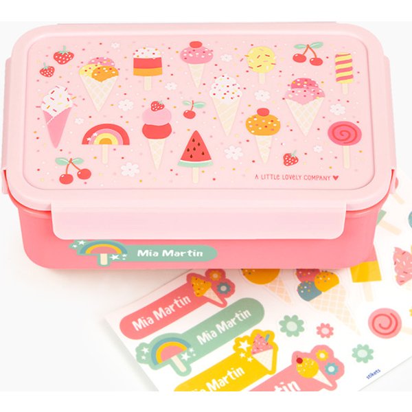 Kinder-Brotdose Bento Ice-cream von A Little Lovely Company
