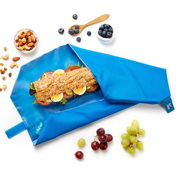 Stoffbrotdose blau