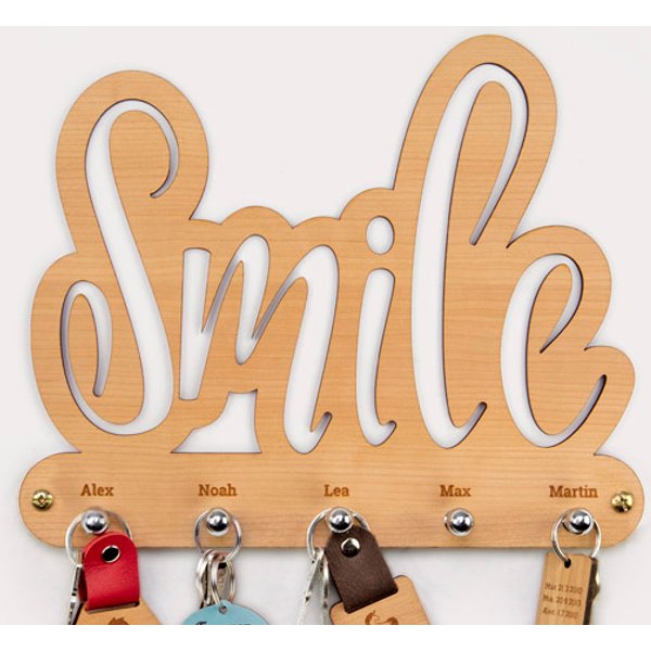 Personalisiertes Schlüsselbrett Smile