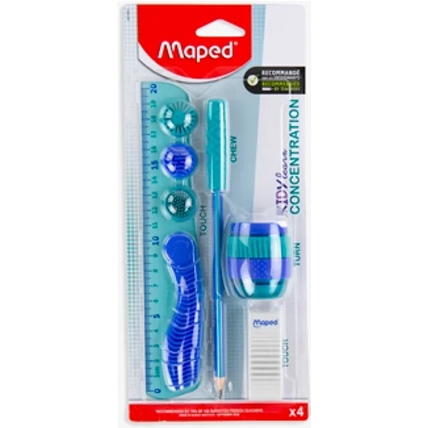 Kidy Learn Konzentrations-Kit von Maped – 4-teiliges Set
