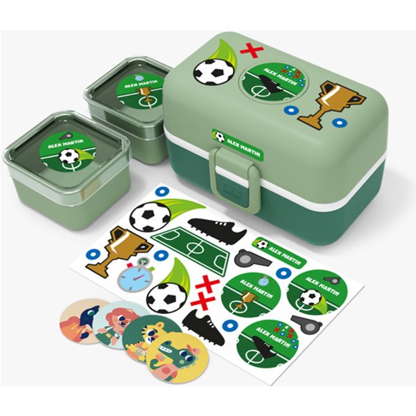 Personalisierbare grüne Brotdose – Monbento