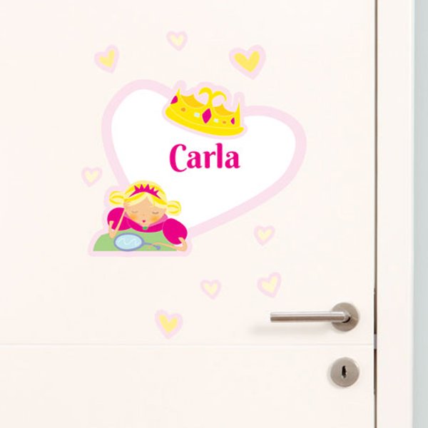 Wandtattoo Prinzessin mit Namen